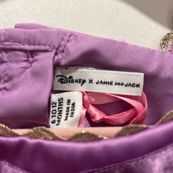 NWT Janie and Jack x Disney RAPUNZEL Purple Princess Dress Size 6-12 Months - Picture 14 of 16
